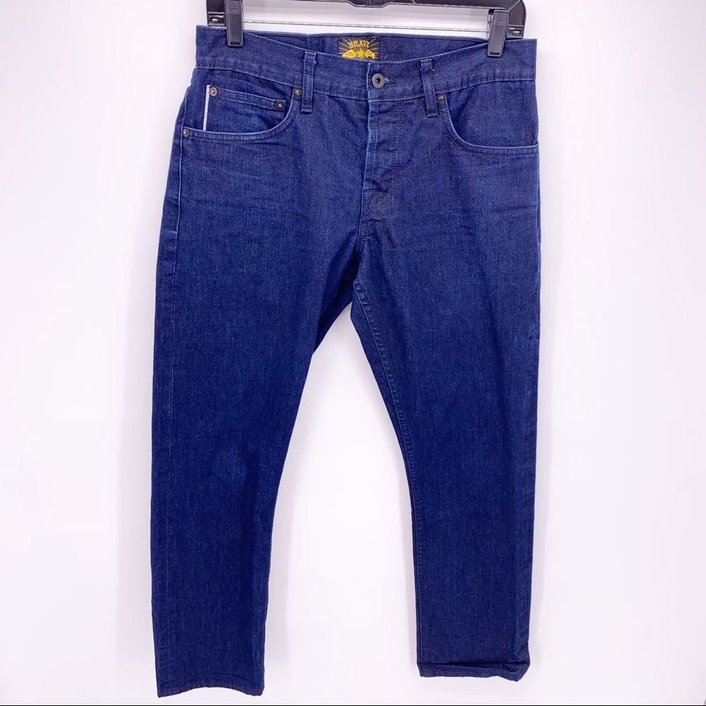 Brave Star Slim Straight Selvage Denim Mens Size 32